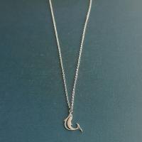 Edelstahl Schmuck Halskette, 304 Edelstahl, Dolphin, plattiert, Modeschmuck & DIY, keine, 22x13mm, Länge:ca. 17 ZollInch, verkauft von PC