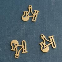 Stainless Steel Pendants, 304 Stainless Steel, plated, DIY, more colors for choice, 13x16mm, Sold By PC