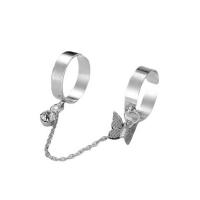 Zinklegierung Doppel Tassel -Finger-Ring, plattiert, Modeschmuck & verschiedene Stile für Wahl & für Frau, keine, frei von Nickel, Blei & Kadmium, verkauft von PC
