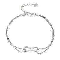 925 Sterling Silver Bangle Bracelet, with 3CM extender chain, plated, fashion jewelry & for woman, silver color, Length:Approx 16 cm, Sold By PC