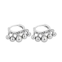 925 Sterling Silver Lever Back Earring plated fashion jewelry & for woman Inner Approx 9mm Sold By Pair