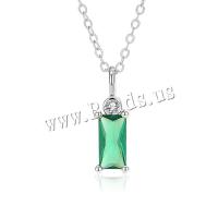 925 Sterling Silver Necklaces with 5CM extender chain plated for woman platinum color Length Approx 40 cm Sold By PC