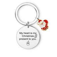 Stainless Steel Key Clasp 304 Stainless Steel Christmas Design & fashion jewelry nickel lead & cadmium free Sold By PC