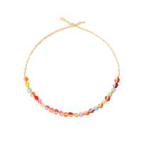 Straw Anklet, with Seedbead, Bohemian style & for woman, more colors for choice, Length:Approx 10.2 Inch, Sold By PC