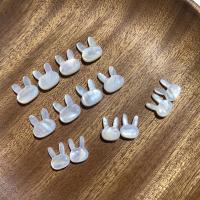 White Lip Shell Beads, Rabbit, DIY, white, 10x12mm, Hole:Approx 0.7-0.8mm, Sold By PC