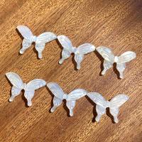 White Lip Shell Beads, Butterfly, Carved, DIY, white, 20x13x2.4mm, Hole:Approx 0.7mm, Sold By PC