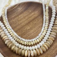 Natural Sea Shell Beads, cima guscio, abaco, DIY & formato differente per scelta, nessuno, Foro:Appross. 0.8mm, Venduto per Appross. 39 cm filo