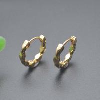 Brass Huggie Hoop Earring, Donut, gold color plated, fashion jewelry & for woman, nickel, lead & cadmium free, 15x16mm, Sold By PC
