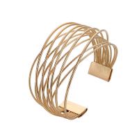 Stainless Steel Bangle, 304 Stainless Steel, plated, fashion jewelry & for woman, golden, Sold By PC