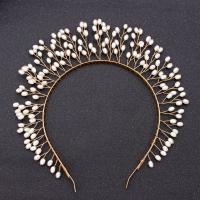 Hair Bands Iron with Plastic Pearl fashion jewelry & for woman nickel lead & cadmium free Sold By PC