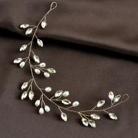 Headband Iron with Plastic Pearl fashion jewelry & for woman & with rhinestone nickel lead & cadmium free Sold By PC