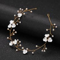 Headband Iron with Shell & Plastic Pearl fashion jewelry & for woman nickel lead & cadmium free 300mm Sold By PC