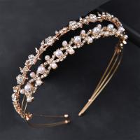Hair Bands, Tibetan Style, with Plastic Pearl, 2 pieces & for woman & with rhinestone, more colors for choice, nickel, lead & cadmium free, Inner Diameter:Approx 120mm, Sold By Set