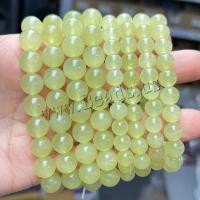 Gemstone Bracelets, Jade, Round, fashion jewelry & Unisex & different size for choice, green, Length:Approx 18 cm, Sold By PC