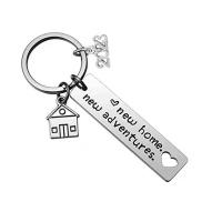 Stainless Steel Key Clasp, 304 Stainless Steel, fashion jewelry & different styles for choice, nickel, lead & cadmium free, 12x50mm, Sold By PC