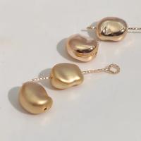 Perles bijoux en laiton, 14K rempli d’or, DIY, doré, protéger l'environnement, sans nickel, plomb et cadmium, 9x11mm, Vendu par PC