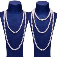Collier coquillages de mer du Sud, Shell Pearl, Naturel & bijoux de mode & longueur différente pour le choix & pour femme, blanc, 8mm, Vendu par brin