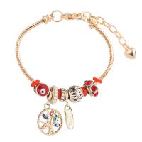 European Bracelet, Tibetan Style, with Plastic Pearl, Flat Round, gold color plated, fashion jewelry & for woman & enamel & with rhinestone, more colors for choice, nickel, lead & cadmium free, Inner Diameter:Approx 60mm, Sold By PC