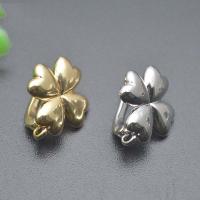 Brass Lever Back Earring Component Four Leaf Clover plated DIY nickel lead & cadmium free Sold By PC