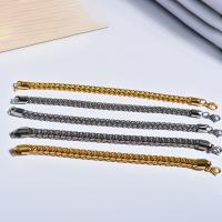Titanium Steel Bracelet & Bangle Vacuum Ion Plating fashion jewelry & Unisex nickel lead & cadmium free Length Approx 21 cm Sold By PC