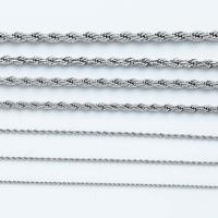 Titan stål halsband, mode smycken & Unisex & olika storlek för val, ursprungliga färgen, nickel, bly och kadmium gratis, Säljs av PC