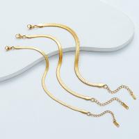 Titanium Steel Bracelet & Bangle Vacuum Ion Plating fashion jewelry & Unisex golden nickel lead & cadmium free Length Approx 21 cm Sold By PC