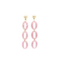 Zinc Alloy Stud Earring with Resin & fashion jewelry & for woman nickel lead & cadmium free 75mm Sold By Pair