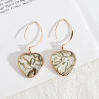 Zinc Alloy Drop Earrings with Shell & fashion jewelry & for woman nickel lead & cadmium free Sold By Pair