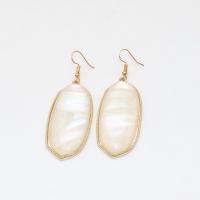 Zinc Alloy Drop Earrings with Shell Paper fashion jewelry & for woman nickel lead & cadmium free Sold By Pair