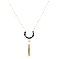 Zinc Alloy smykker halskæde, med Resin, mode smykker & for kvinde, nikkel, bly & cadmium fri, Længde Ca. 23.62 inch, Solgt af PC