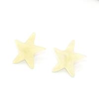 Tibetan Style Stud Earring, with Resin, Star, fashion jewelry & for woman, nickel, lead & cadmium free, 30mm, Sold By Pair