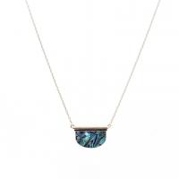 Zinc Alloy smykker halskæde, med Shell, mode smykker & for kvinde, flere farver til valg, nikkel, bly & cadmium fri, Længde Ca. 19.29 inch, Solgt af PC