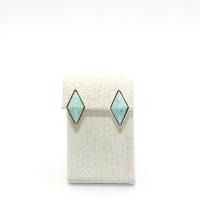 Zinc Alloy Stud Earring with turquoise fashion jewelry & for woman green nickel lead & cadmium free Sold By Pair
