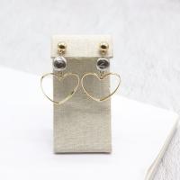 Tibetan Style Stud Earring, with Brass, fashion jewelry & for woman, nickel, lead & cadmium free, 55mm, Sold By Pair