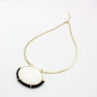 Zinc Alloy smykker halskæde, med Shell, mode smykker & for kvinde, nikkel, bly & cadmium fri, Længde Ca. 17.71 inch, Solgt af PC