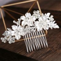 Decorative Hair Combs Zinc Alloy fashion jewelry & for woman & with rhinestone nickel lead & cadmium free Sold By PC