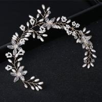 Headband Iron with Crystal & Plastic Pearl fashion jewelry & for woman nickel lead & cadmium free Sold By PC