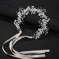 Stirnband, Zinklegierung, mit Kunststoff Perlen, Modeschmuck & für Frau & mit Strass, keine, frei von Nickel, Blei & Kadmium, 270mm, verkauft von PC