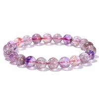 Crystal Bracelets, Super Seven Crystal, Round, polished, fashion jewelry & different grades for choice & different size for choice & for woman, more colors for choice, Length:Approx 18 cm, Sold By PC