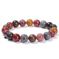 Agate Jewelry Bracelet Alexa Agate Round fashion jewelry & Unisex multi-colored Length Approx 18 cm Sold By PC