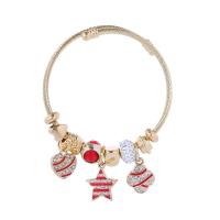 European Bracelet Titanium Steel with Zinc Alloy plated fashion jewelry & with rhinestone Inner Approx 50mm Sold By PC