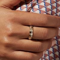 Rhinestone нержавеющей стали палец кольцо, Нержавеющая сталь 304, Другое покрытие, ювелирные изделия моды & разный размер для выбора & со стразами, Много цветов для выбора, размер:6-9, продается PC