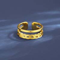 Titan Edelstahl Ringe, Titanstahl, Modeschmuck & verschiedene Größen vorhanden & für Frau, Goldfarbe, frei von Nickel, Blei & Kadmium, 6.9mm, verkauft von PC