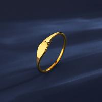 Ring Finger Titantium stali, biżuteria moda & różnej wielkości do wyboru & dla kobiety, złoto, bez zawartości niklu, ołowiu i kadmu, 4.3mm, sprzedane przez PC