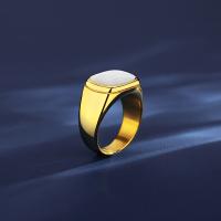 Titantium Steel finger ring, Titan Stål, med Shell, mode smycken & olika storlek för val & för kvinna, guld, nickel, bly och kadmium gratis, 12mm, Säljs av PC