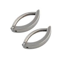 Stainless Steel Lever Back Earring Component, 304 Stainless Steel, plated, DIY, silver color, 16x8x3mm, 50PCs/Lot, Sold By Lot