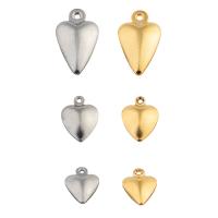 Stainless Steel Heart Pendants, 304 Stainless Steel, plated, DIY & different size for choice, more colors for choice, 50PCs/Lot, Sold By Lot