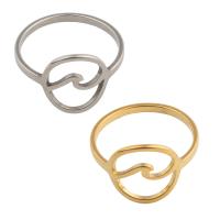 Edelstahl Ringe, 304 Edelstahl, plattiert, unisex, keine, Größe:6.5, 10PCs/Menge, verkauft von Menge