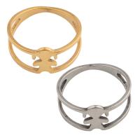 Stainless Steel Finger Ring, 304 Stainless Steel, plated, Unisex, more colors for choice, US Ring Size:6.5, Sold By Lot