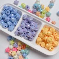 Plated Acrylic Beads Star DIY 15.60mm Approx 4.5mm Sold By Bag